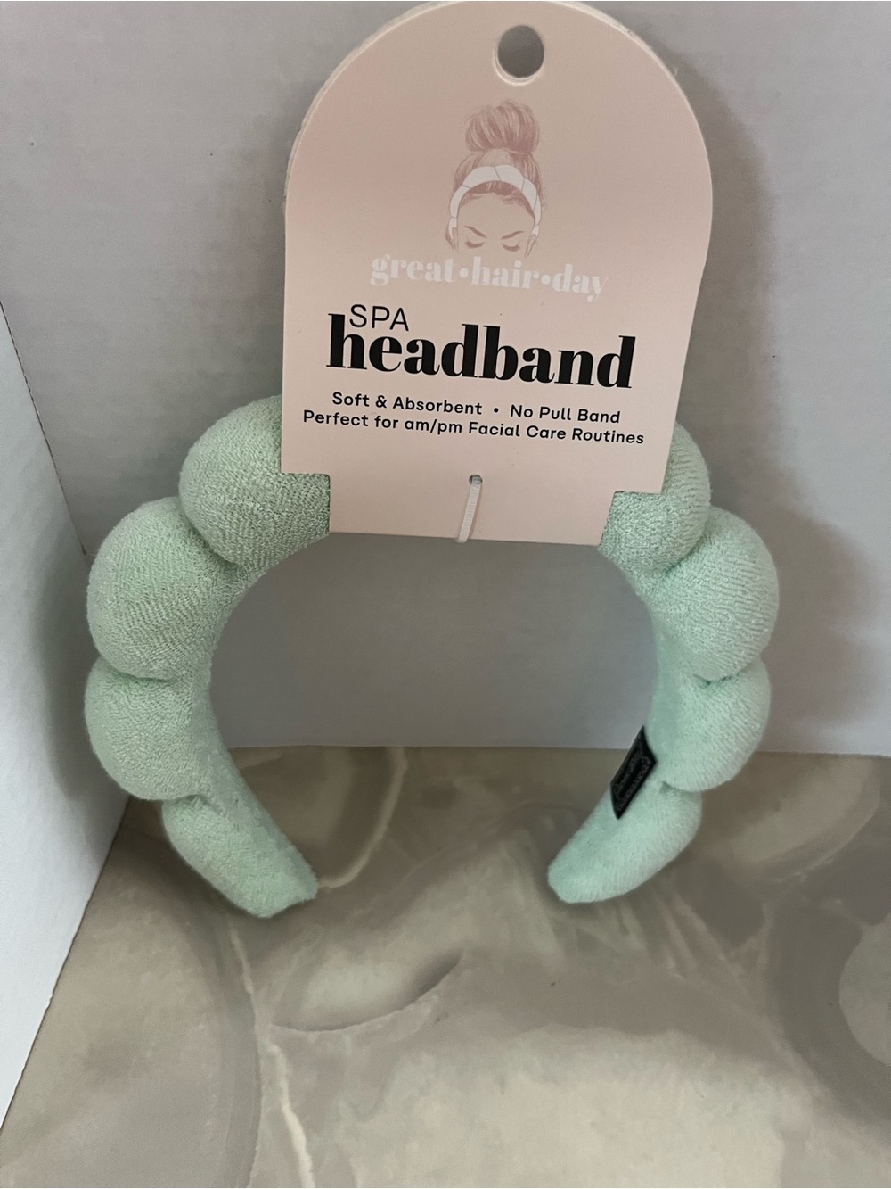 Mint Spa Headband - Soft Absorbent Hair Accessory